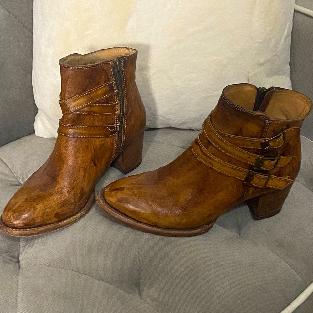 - BedStu Leather Ankle Boots